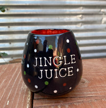Load image into Gallery viewer, Jingle Juice Stemless Wine Glass